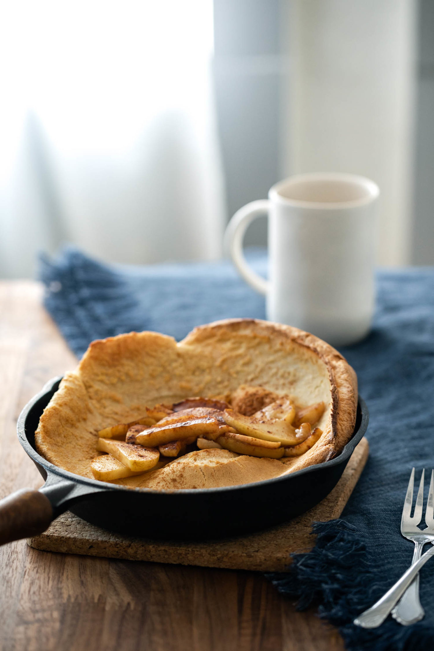 Weekend Dutch Baby with Cinnamon Apples