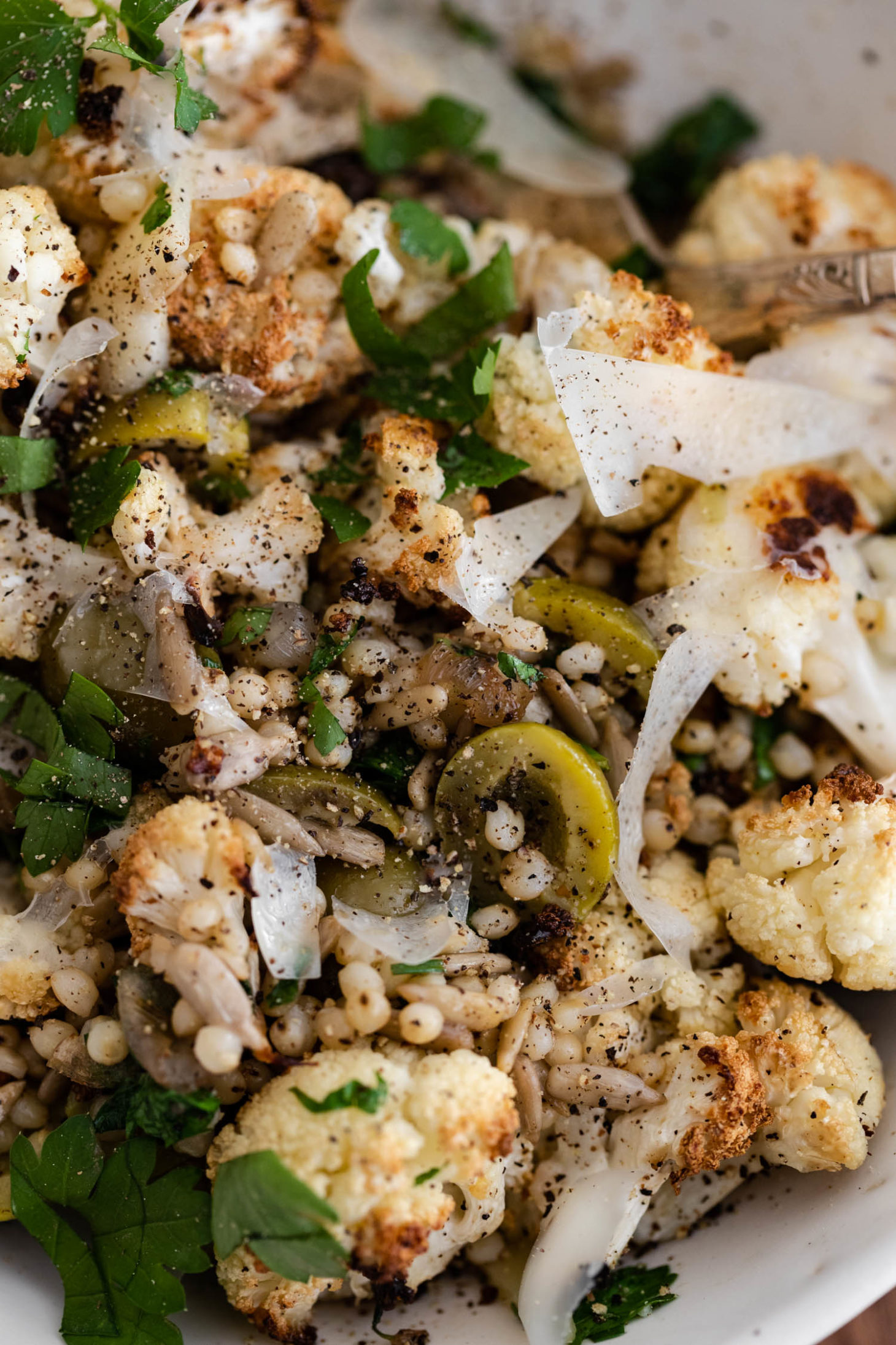 California Green Ripe Olive Cauliflower Salad