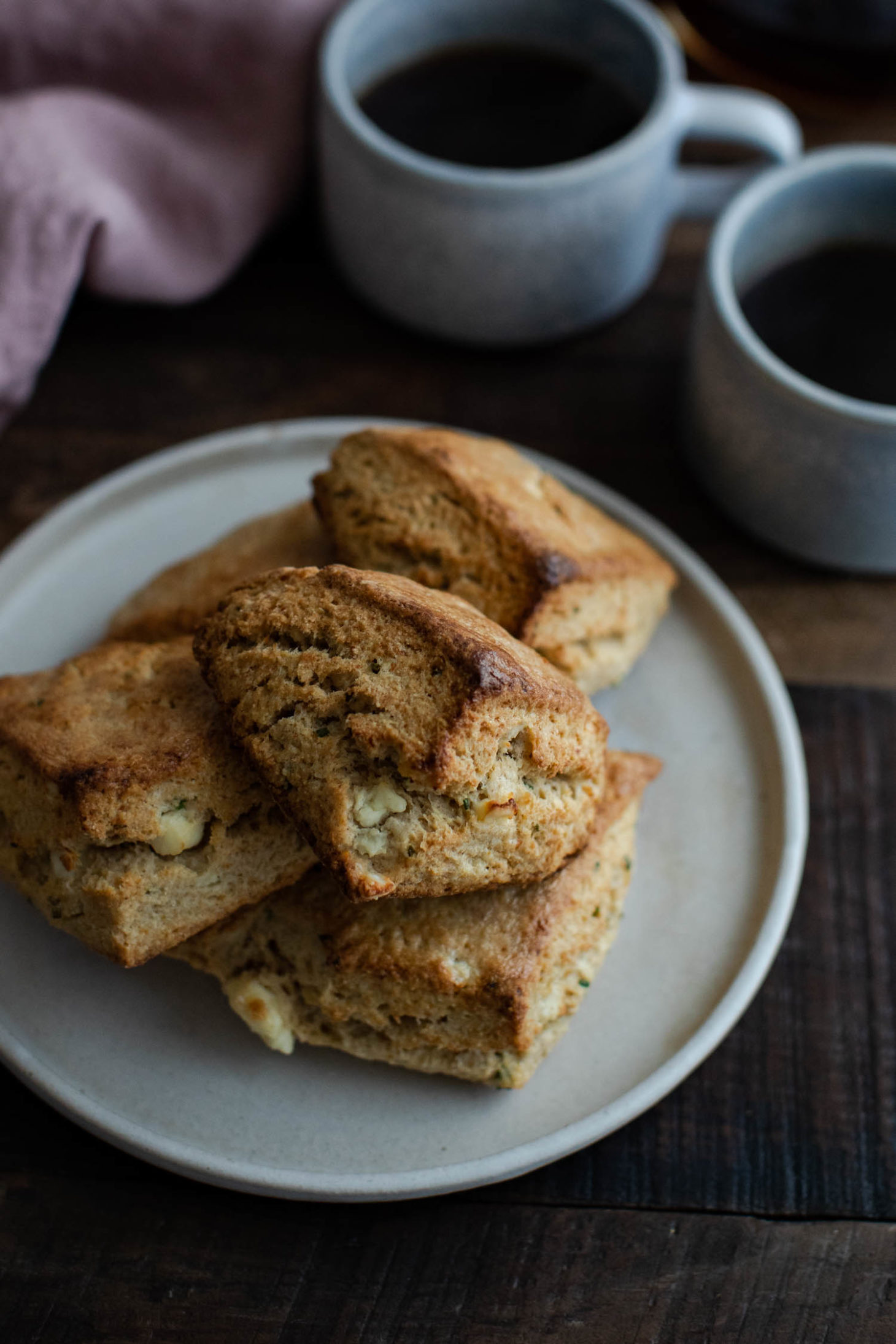 Savory Scones with Chives and Feta