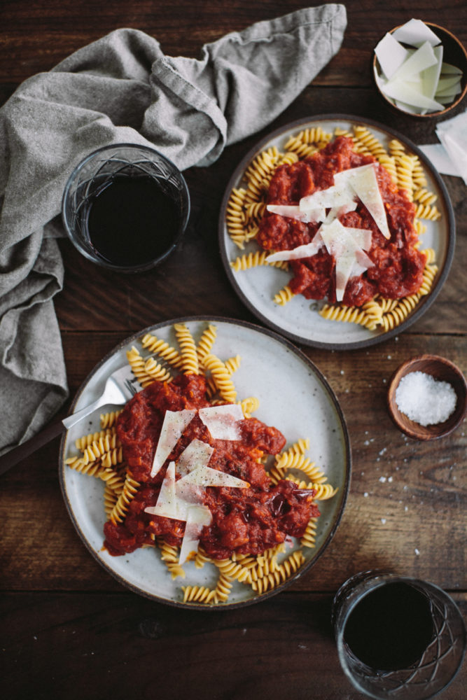 Chickpea Pasta with Chili-Butter Tomato Sauce | Naturally Ella