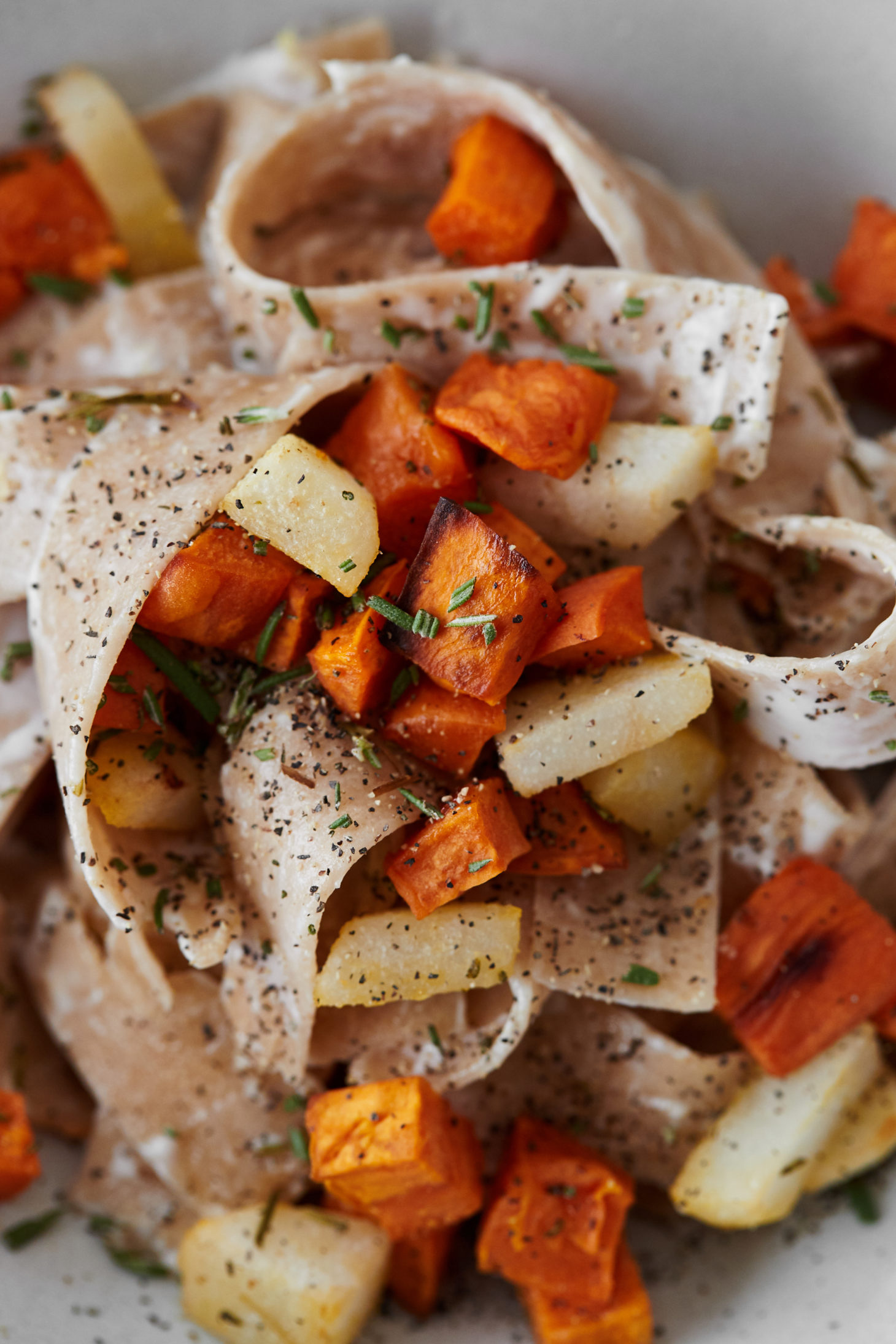 Sweet Potato Pear Pasta with Mascarpone