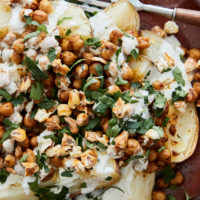Loaded Potatoes with Spiced Chickpeas and Yogurt