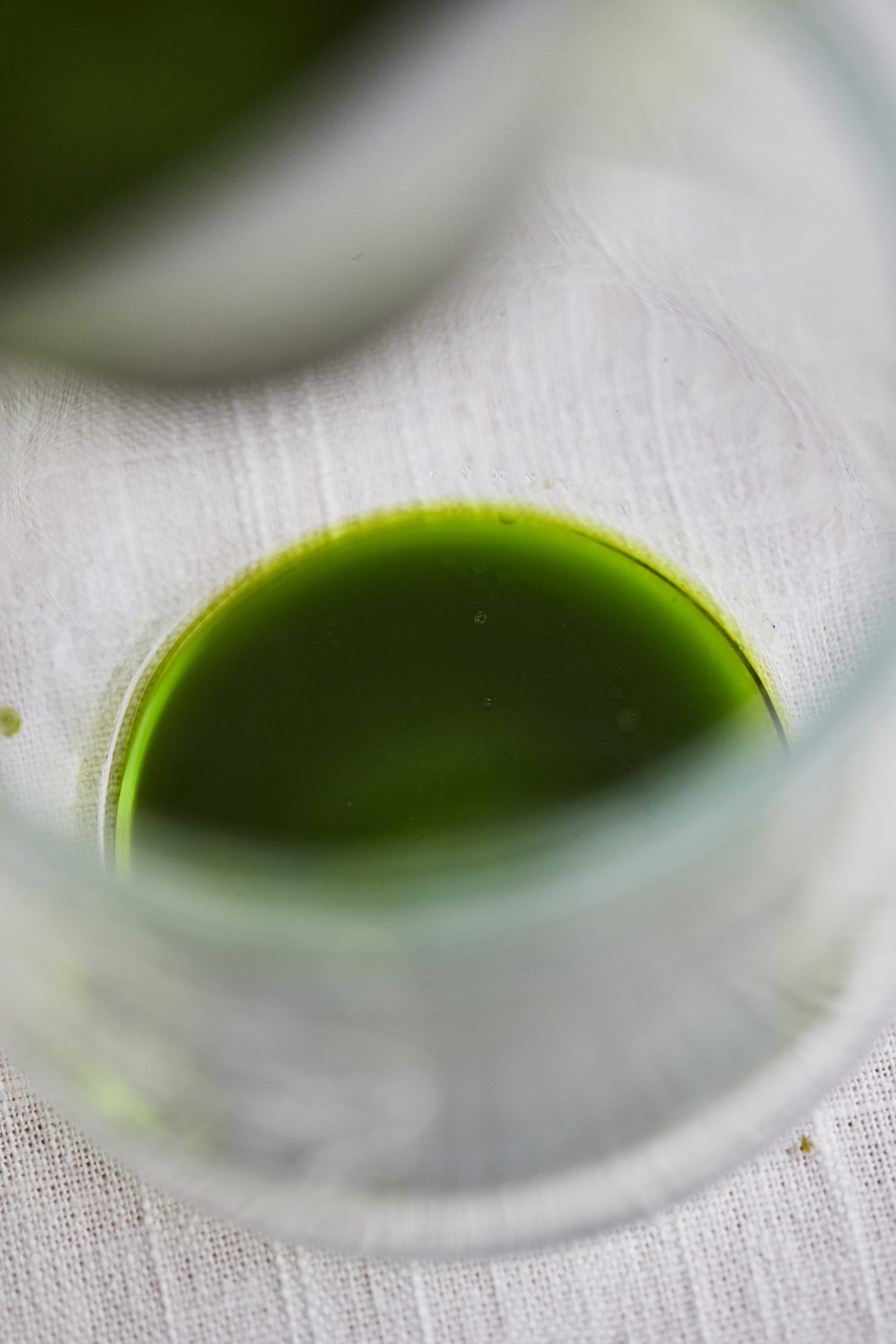 image of parsley oil after being strained