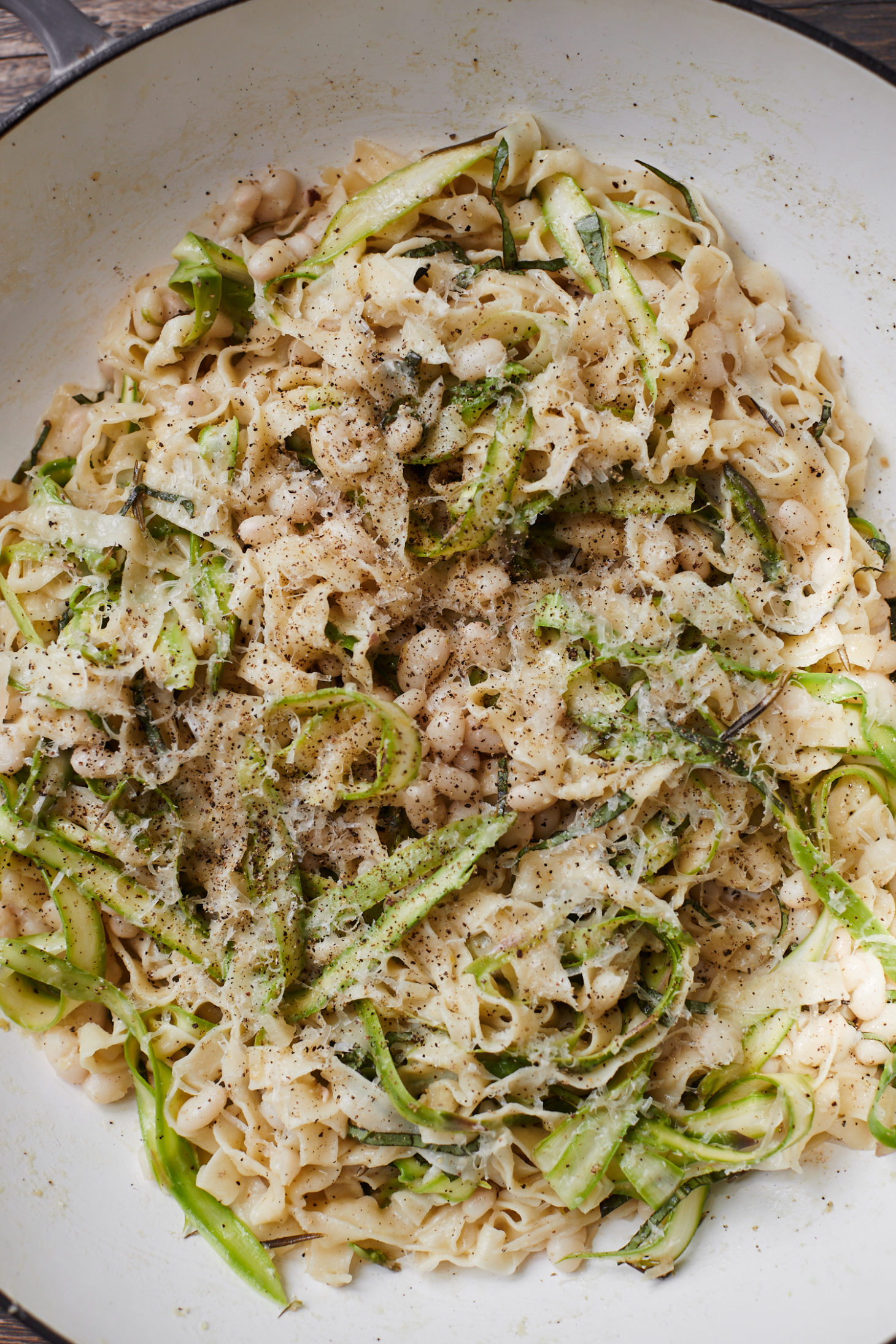 Asparagus Pasta with White Beans