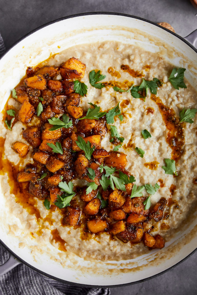 Vegan Barley Risotto With Squash And Chermoula - Karinokada