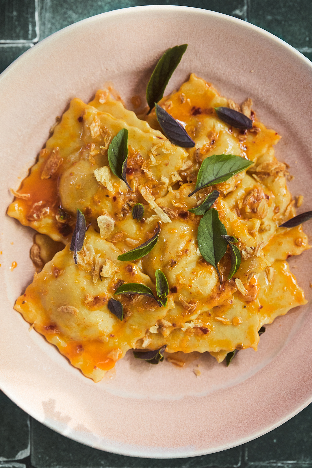 Kabocha Ravioli with Chile-Lemon Butter